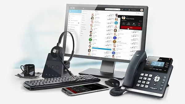 Bellen met VoIP computer en telefoon